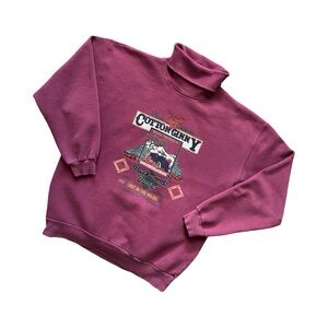 Vintage 80s Cotton Ginny “Backwoods Basics” Sweater